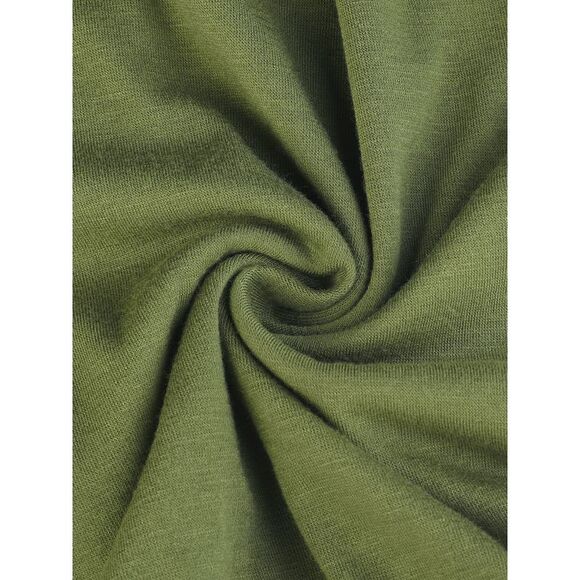 Belted High Waist Wide Leg Casual Dressy Jumpsuits Army Green - Picture 5 of 6